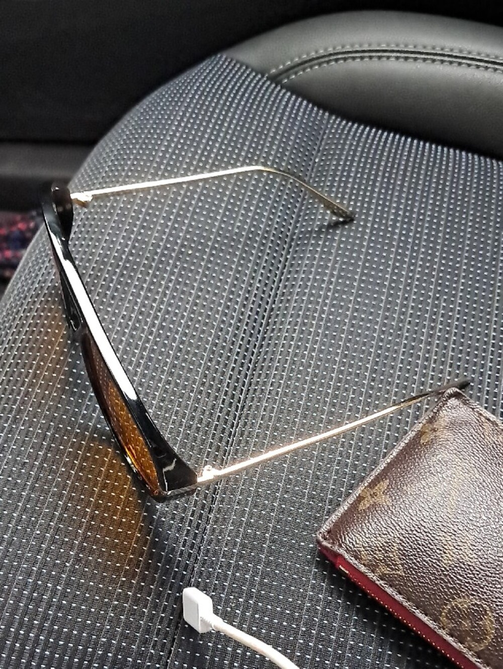 Vintage Aviator Sunglasses with Amber Lenses - Picture 3 of 3
